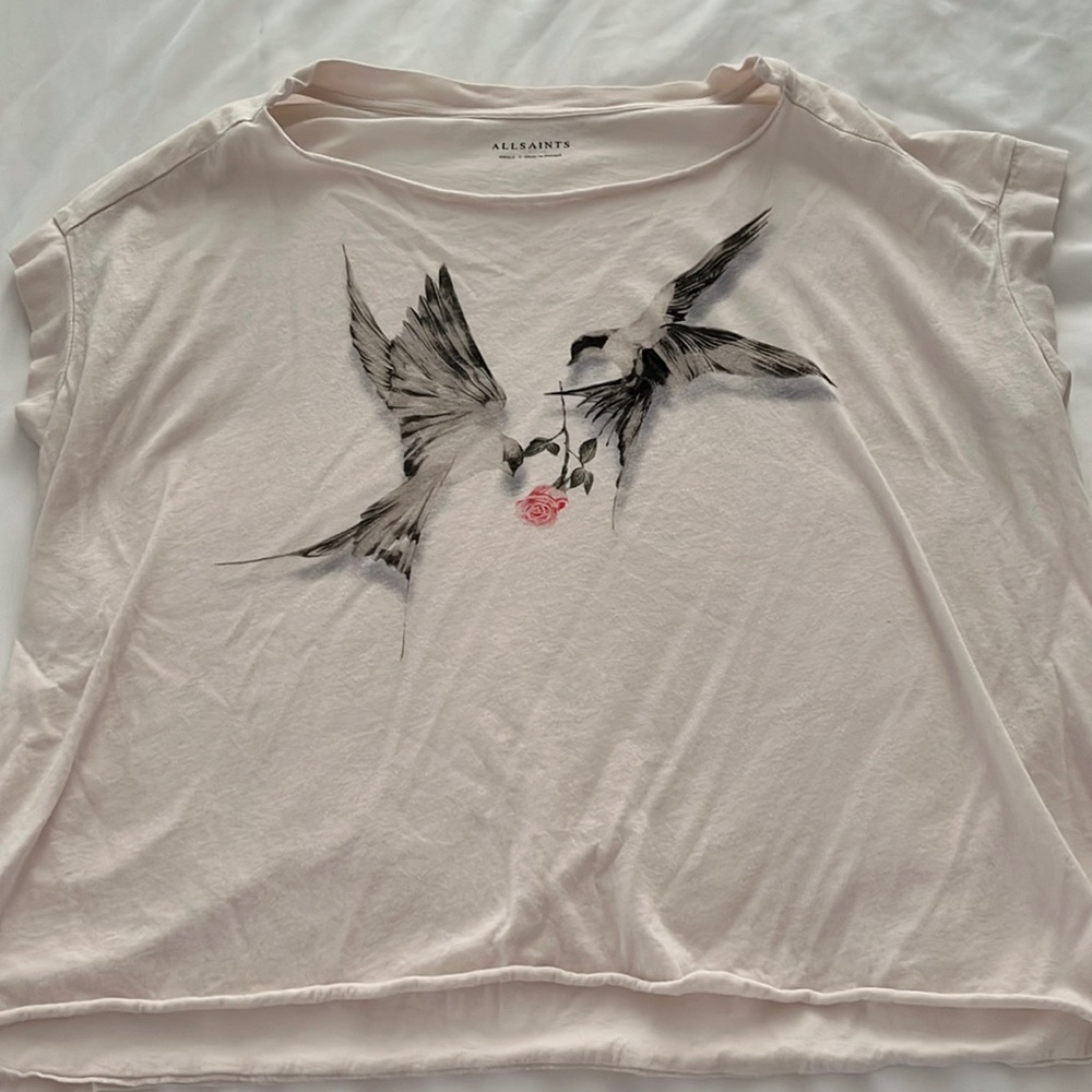 All Saints Cropped T-shirt